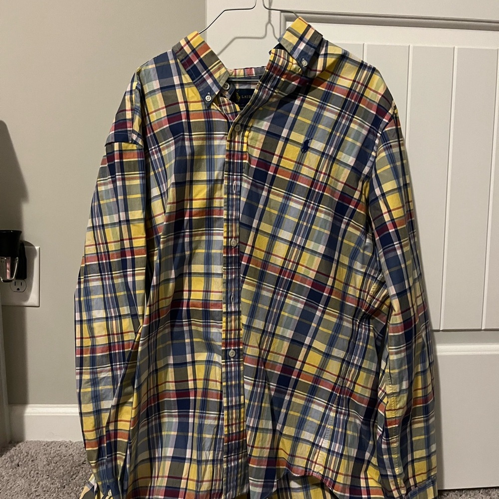 Men’s Multi-Color Ralph Lauren Large Button Down.
